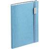 Ежедневник Vivian Metal, недатированный, голубой с логотипом