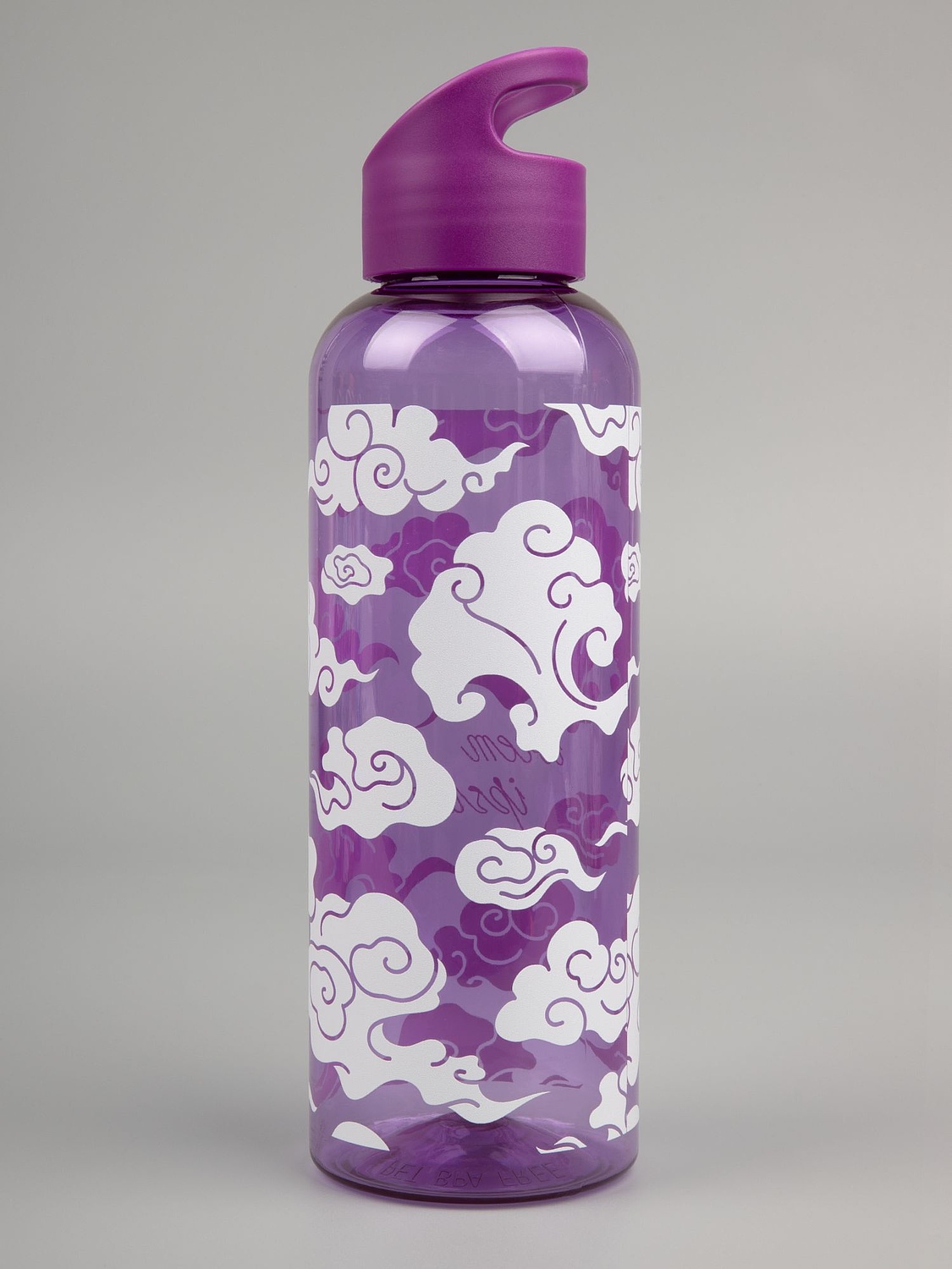 Бутылка для воды Plaske, фиолетовая с логотипом