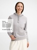 Толстовка женская Spencer Women, серый меланж с логотипом