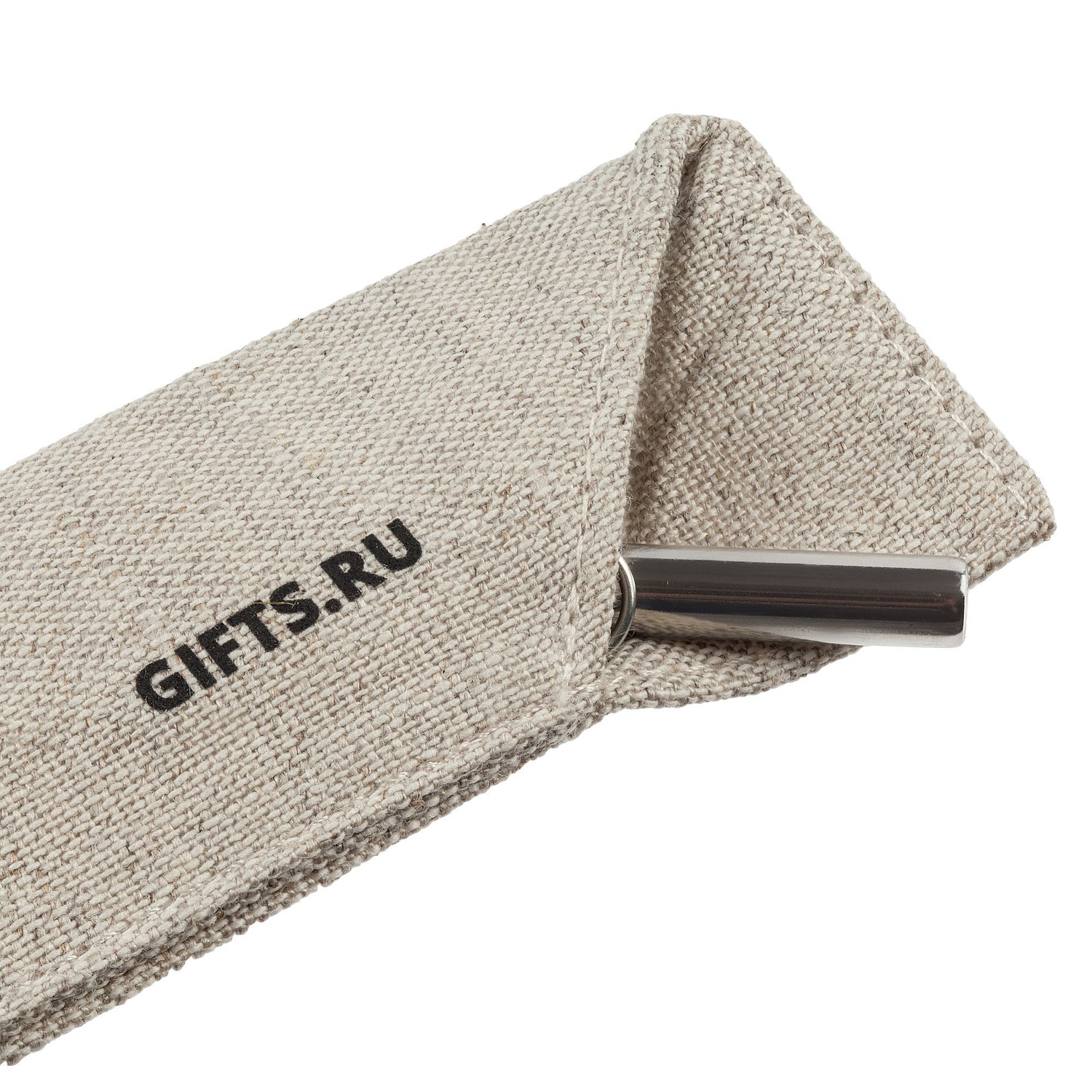 Набор Mellow, с изогнутой трубочкой, серебристый