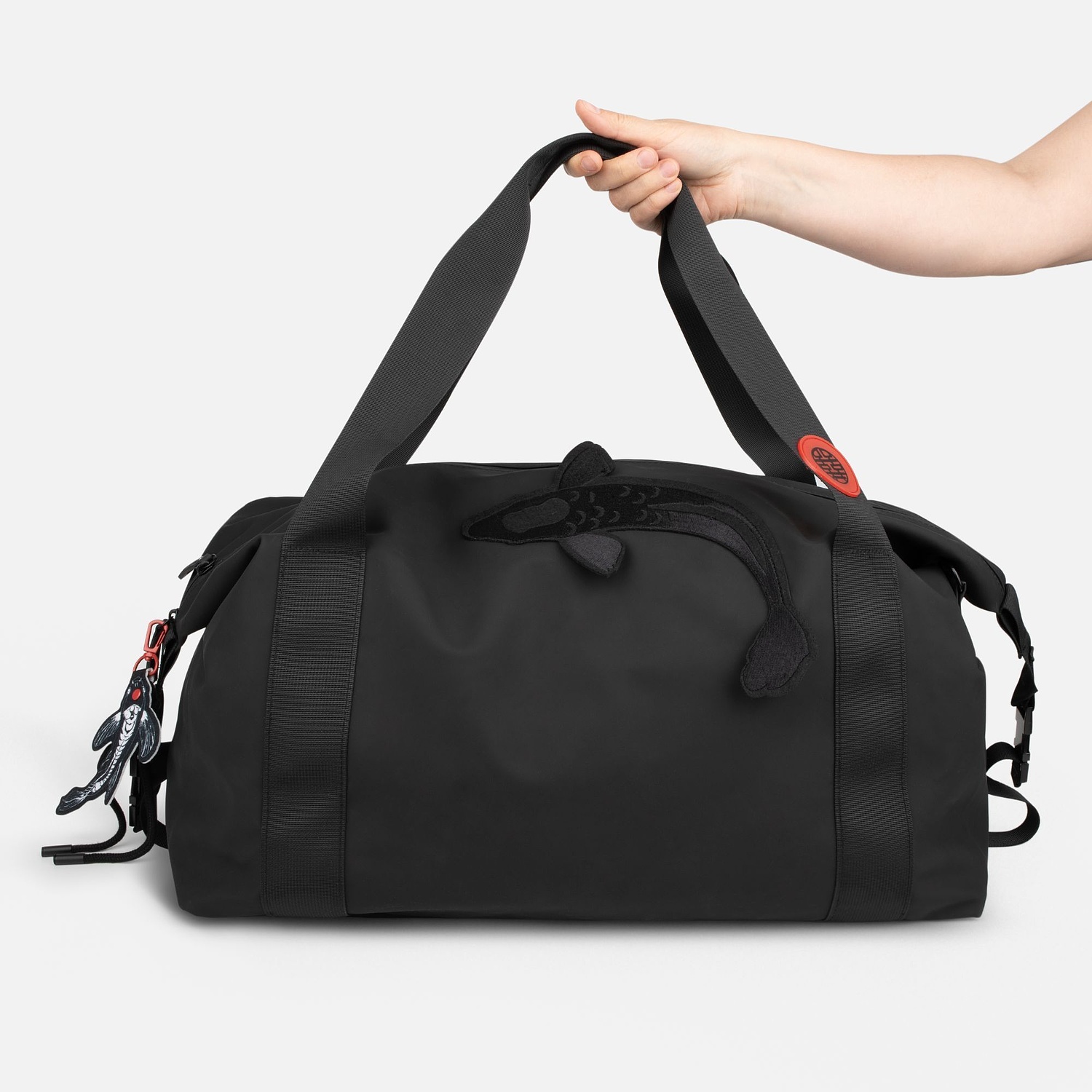 Дорожная сумка Traffic, черная с логотипом