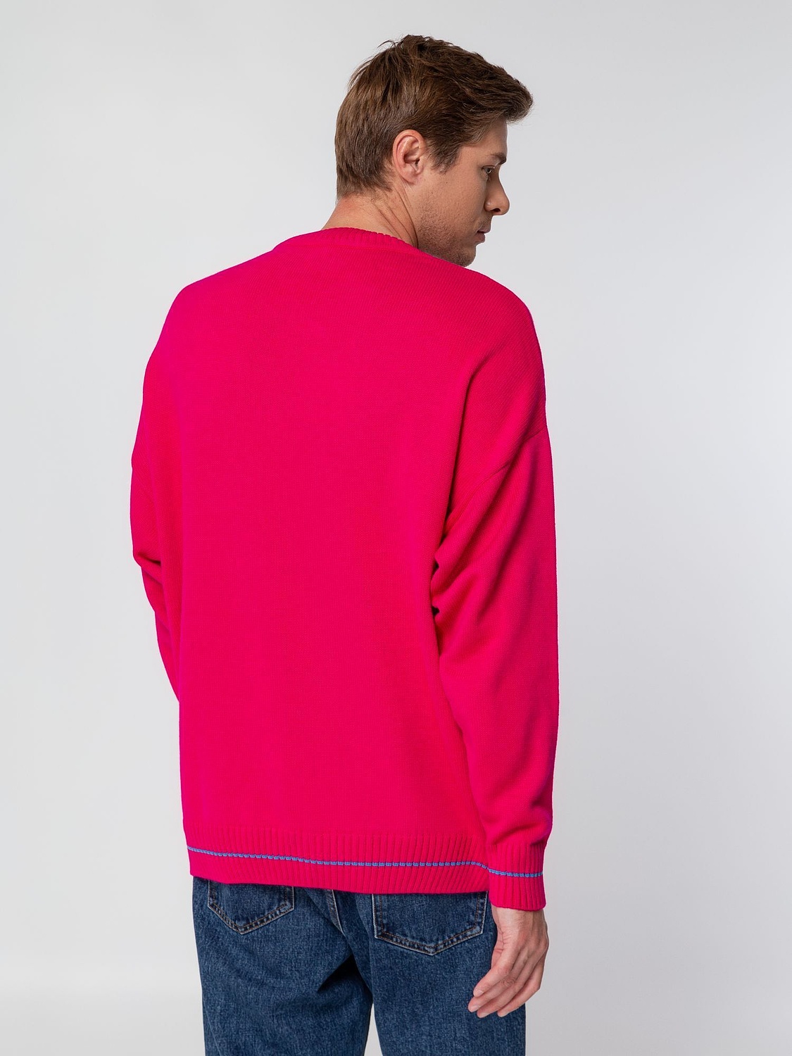 Свитер оверсайз на заказ Tricksy Net, акрил с логотипом