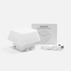 Светильник с подставкой для смартфона Knoppi, белый с логотипом