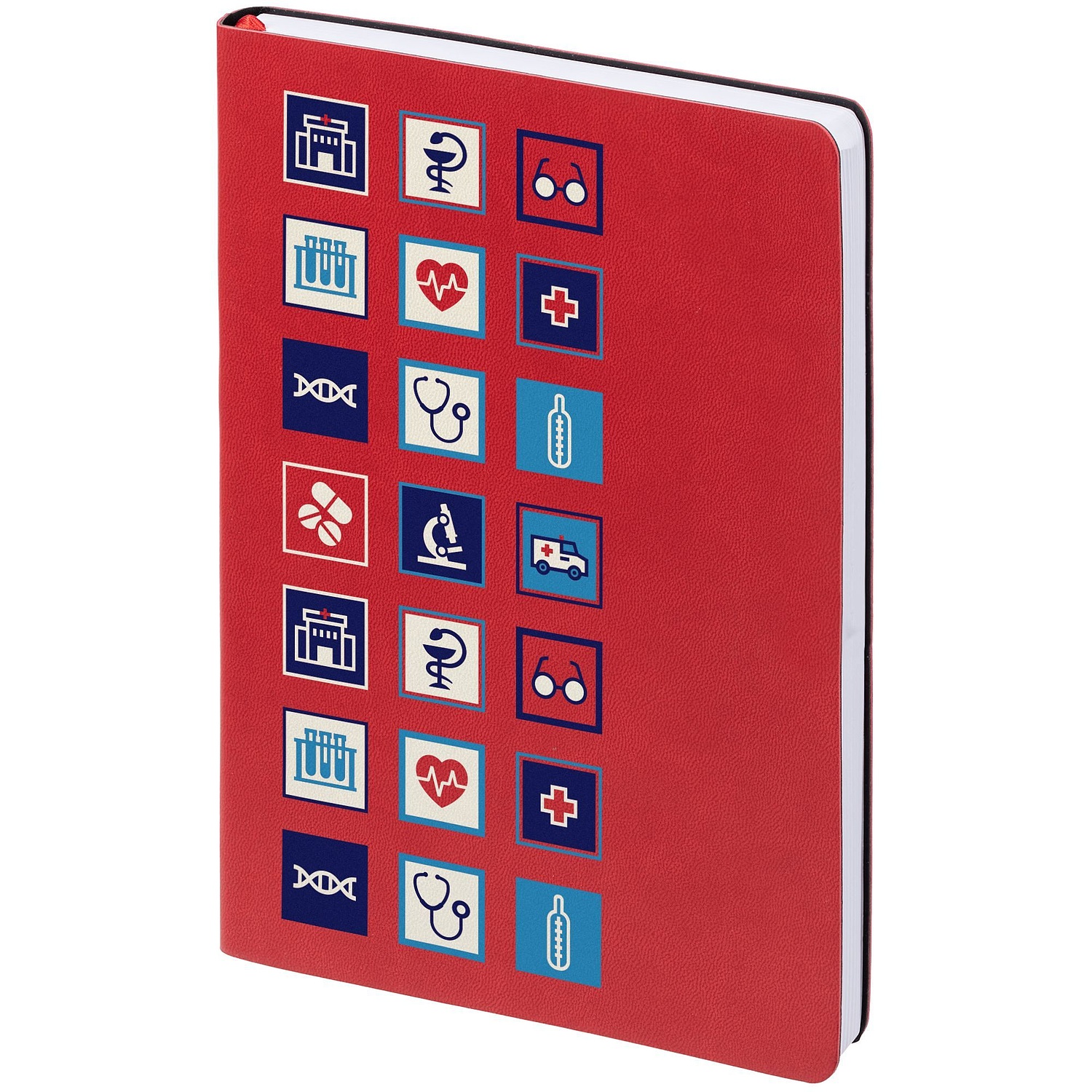 Ежедневник Romano, недатированный, красный с логотипом