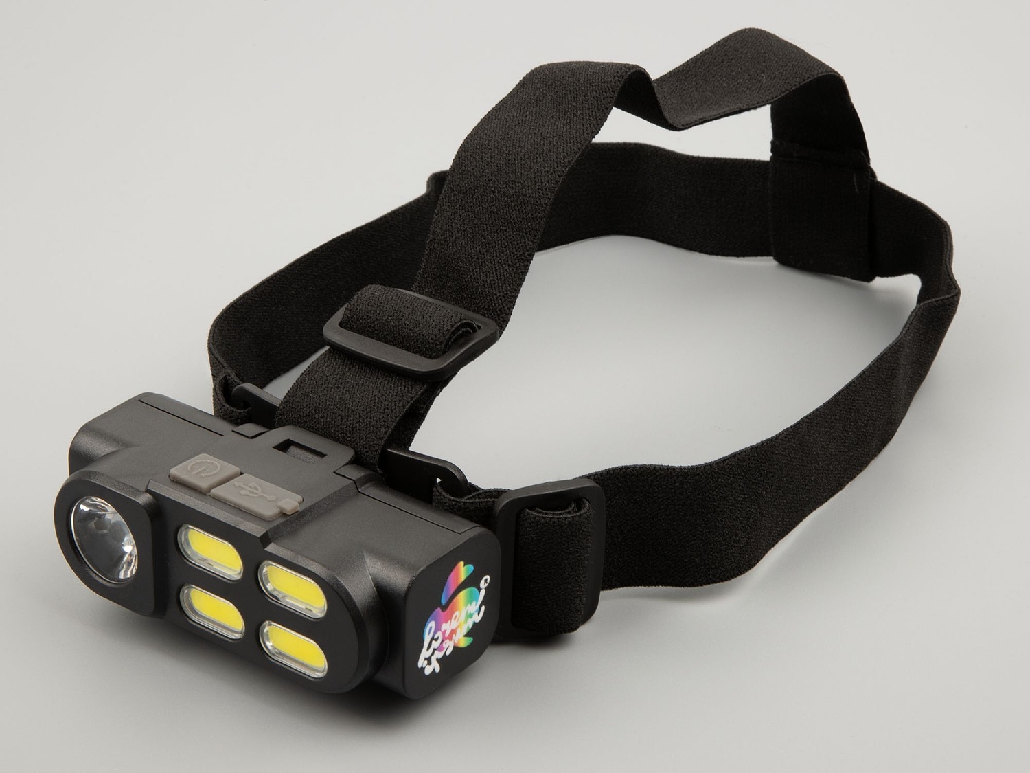 Налобный фонарик аккумуляторный Alnes, черный