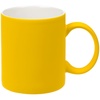 Кружка Promo Soft с покрытием софт-тач, желтая с логотипом