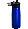 Спортивная бутылка Rally, синяя с логотипом