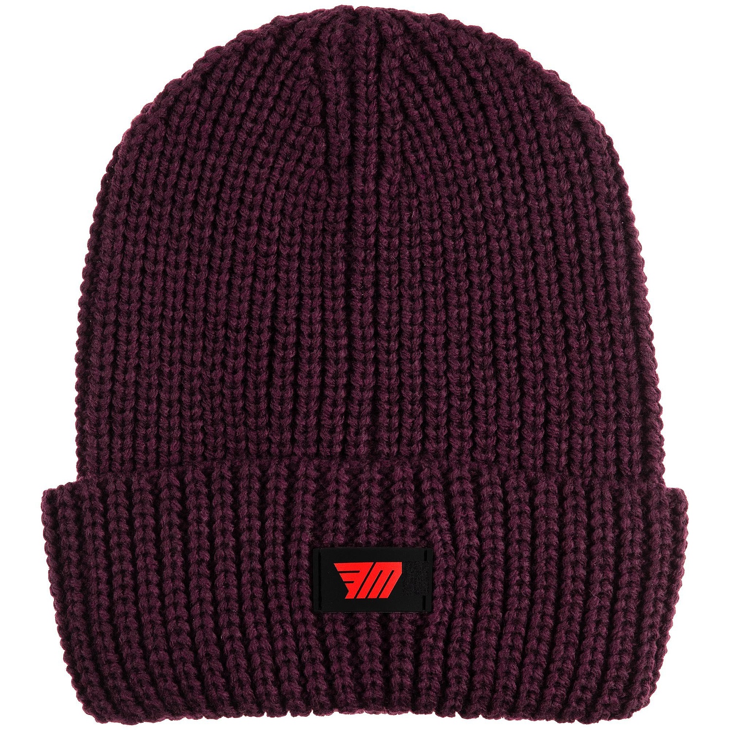 Шапка Nordkyn, бордовая с логотипом