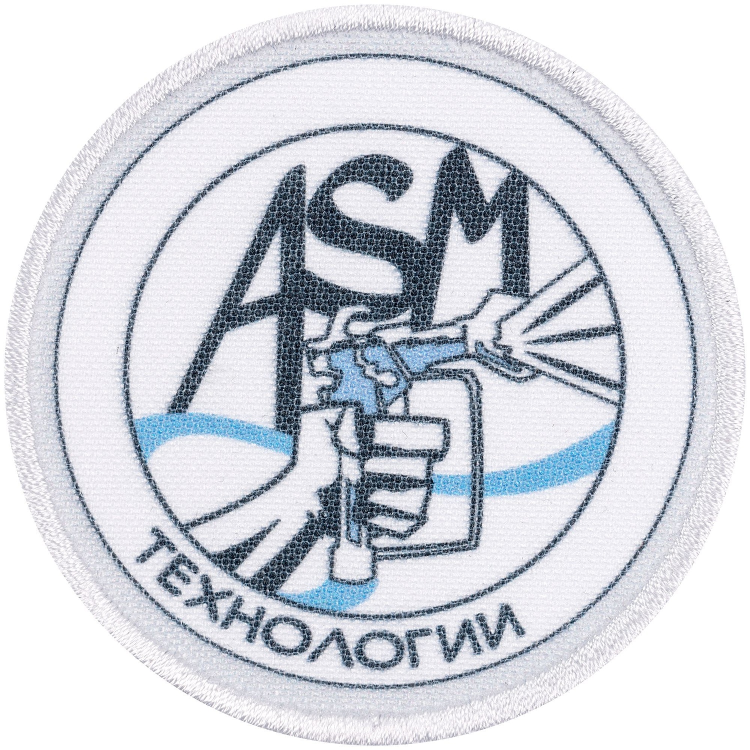 Шеврон из габардина Gabo M, белый с логотипом