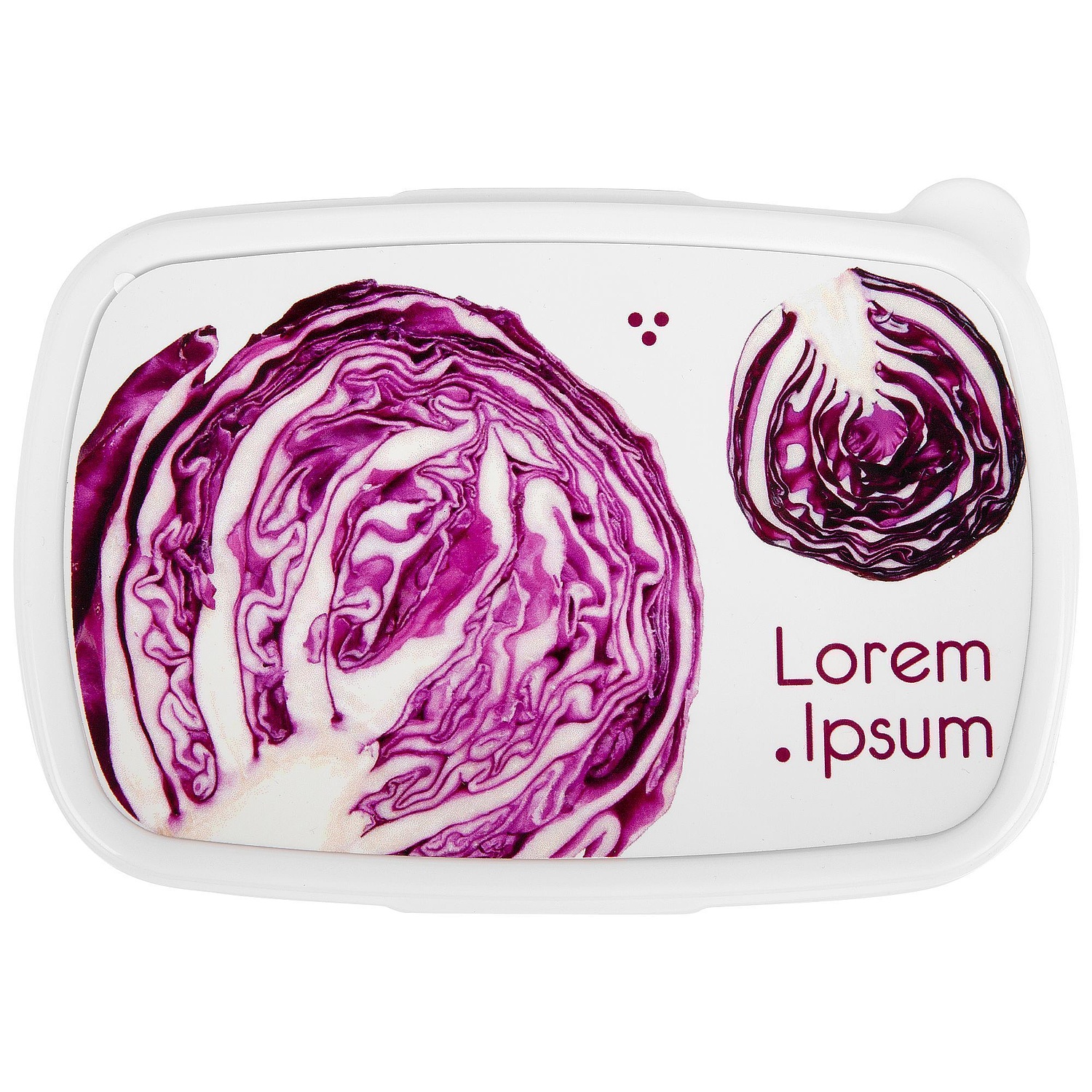 Ланчбокс под сублимацию Imagery, белый с логотипом