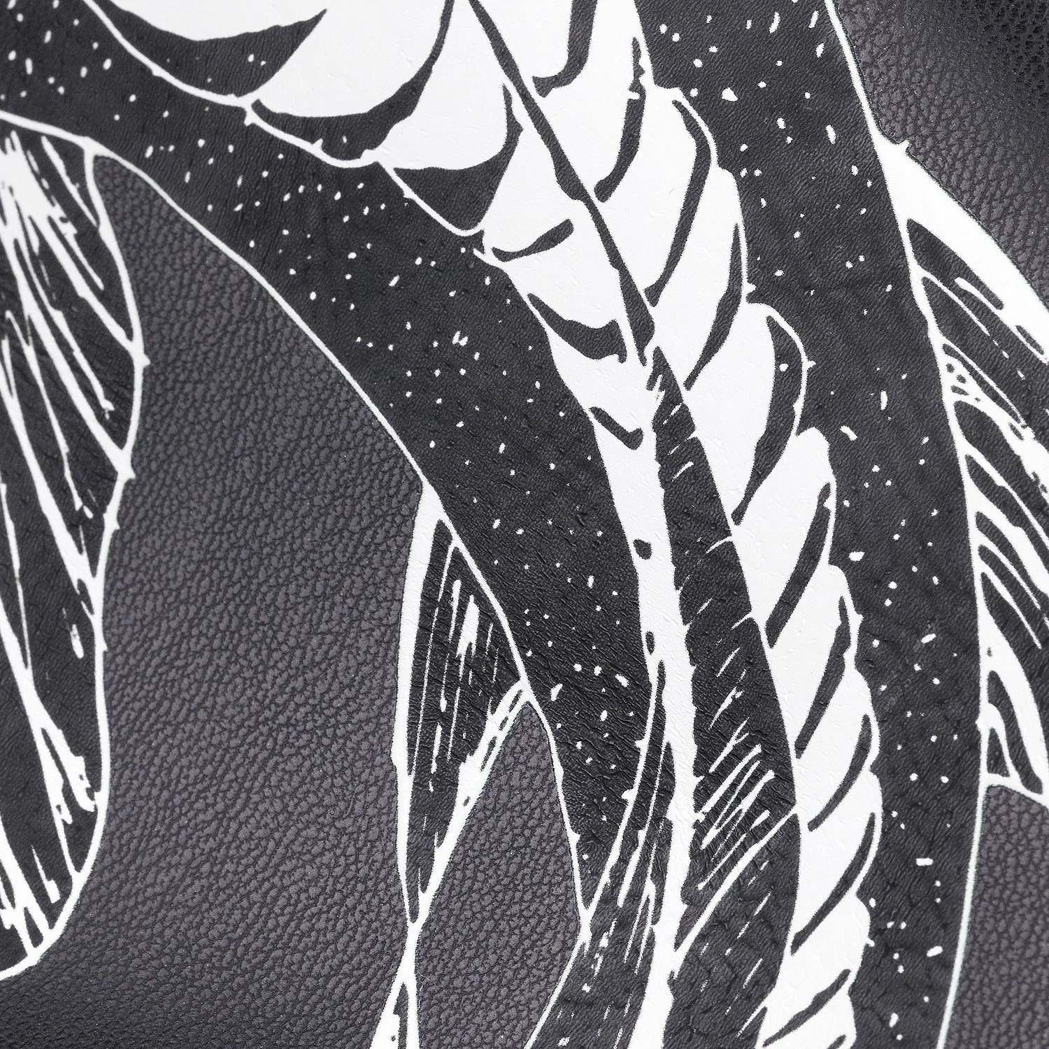 Бомбер из искусственной кожи Univer, черный с логотипом