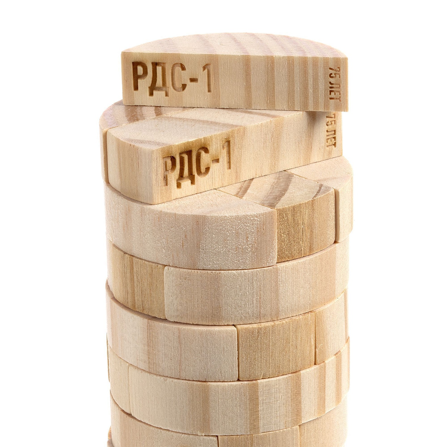 Игра «Круглая башня», неокрашенная с логотипом