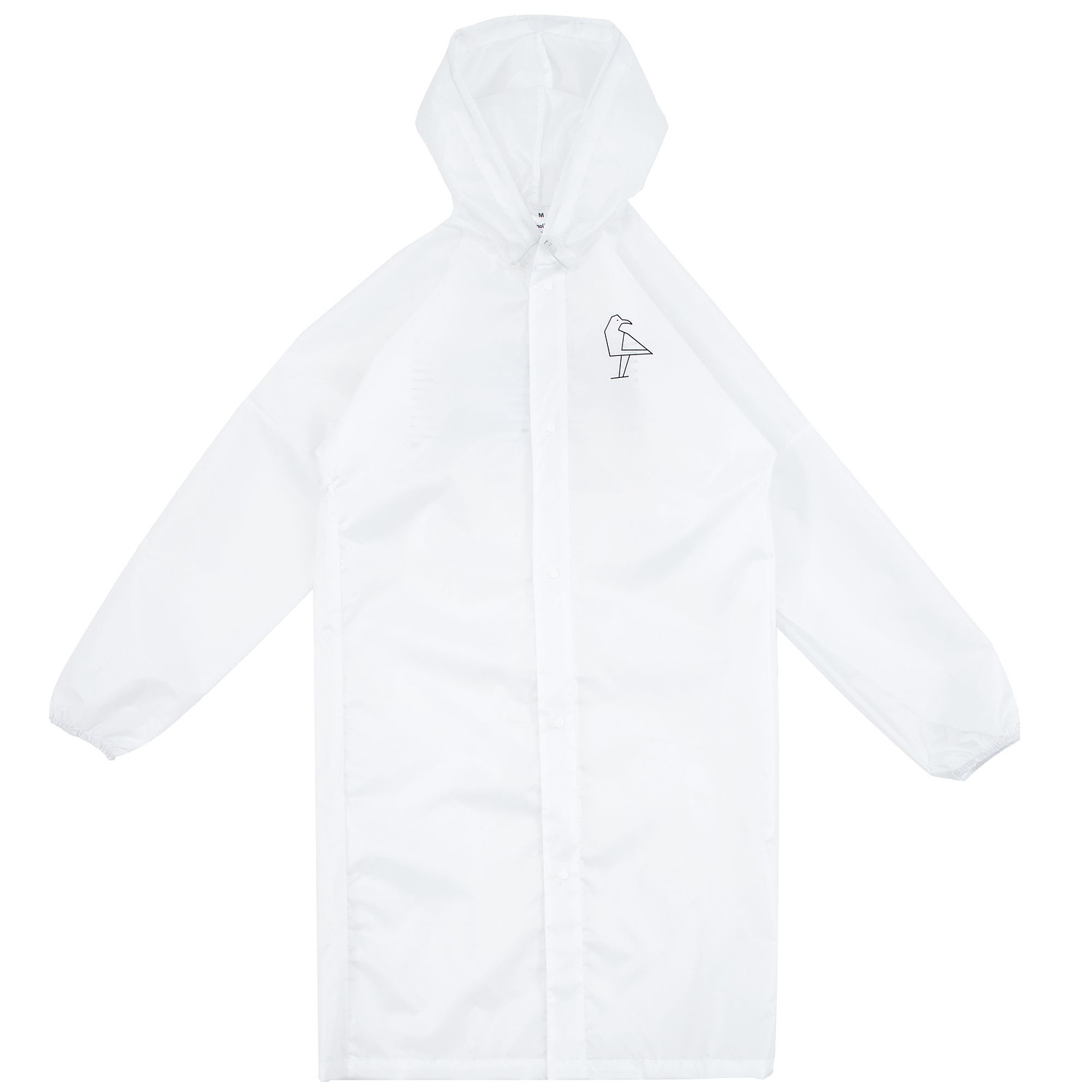 Дождевик унисекс Rainman Strong, белый с логотипом