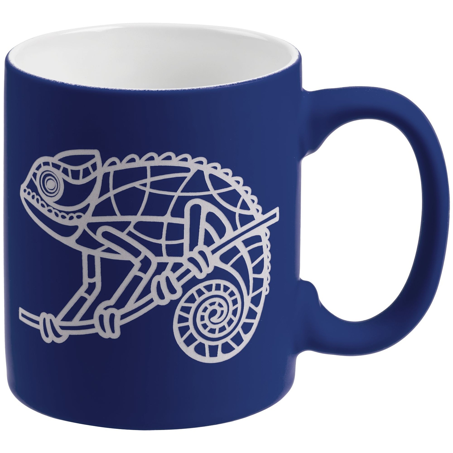 Кружка Promo Soft с покрытием софт-тач, синяя с логотипом