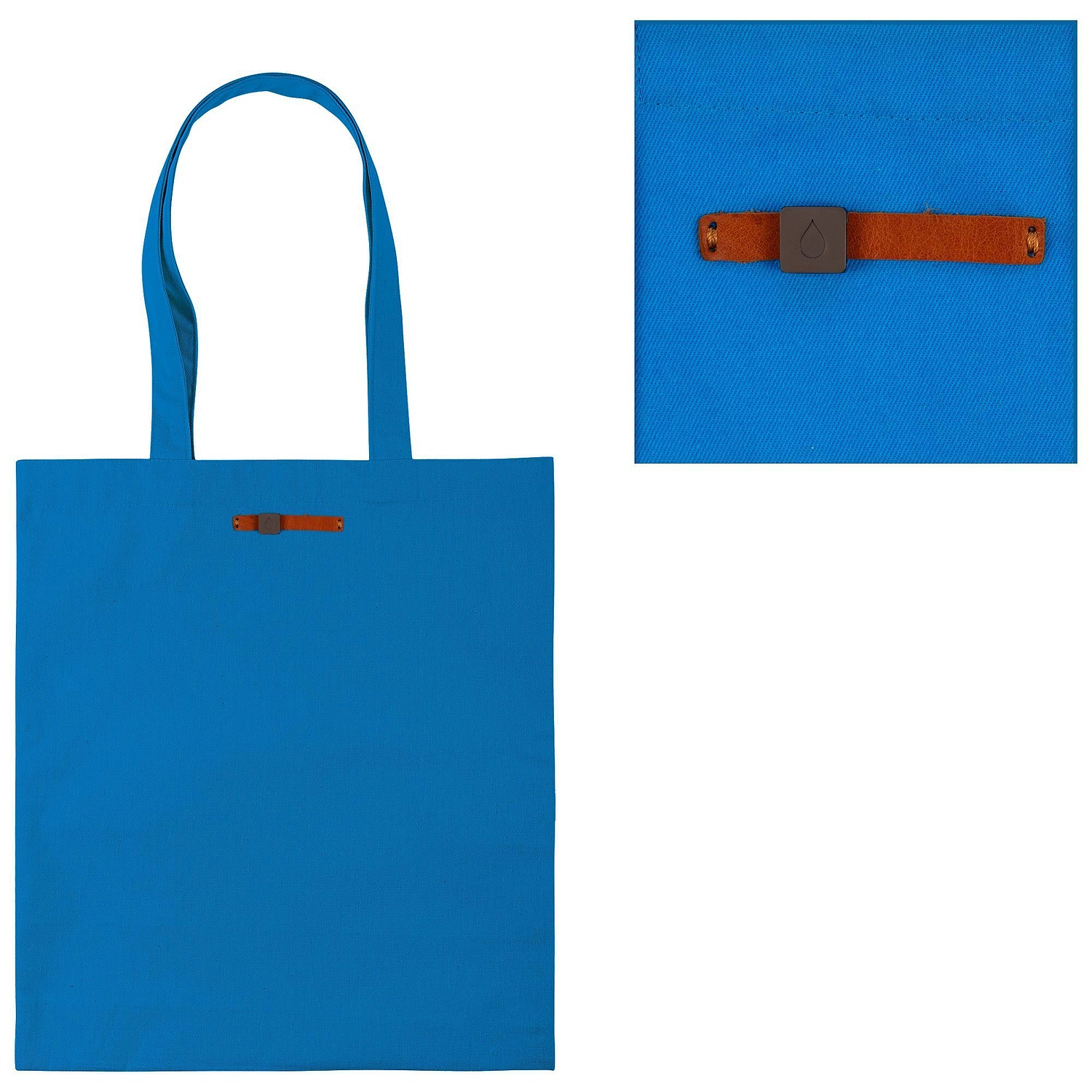 Лейбл кожаный Beta, XS, горчичный с логотипом