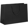 Пакет бумажный Ample Plus M, черный с логотипом