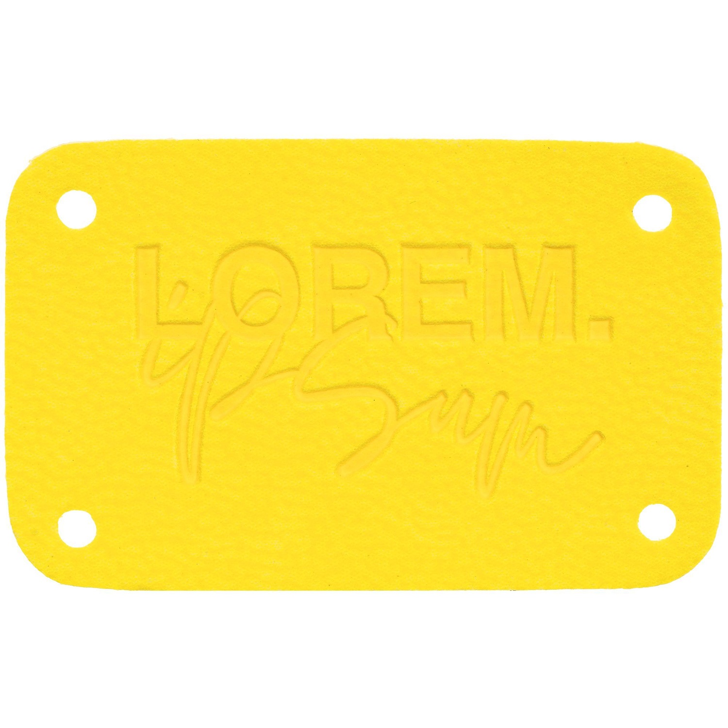 Лейбл Eta Latte, S, желтый с логотипом