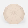 Зонт складной Cloudburst в подарочной упаковке, бежевый с логотипом