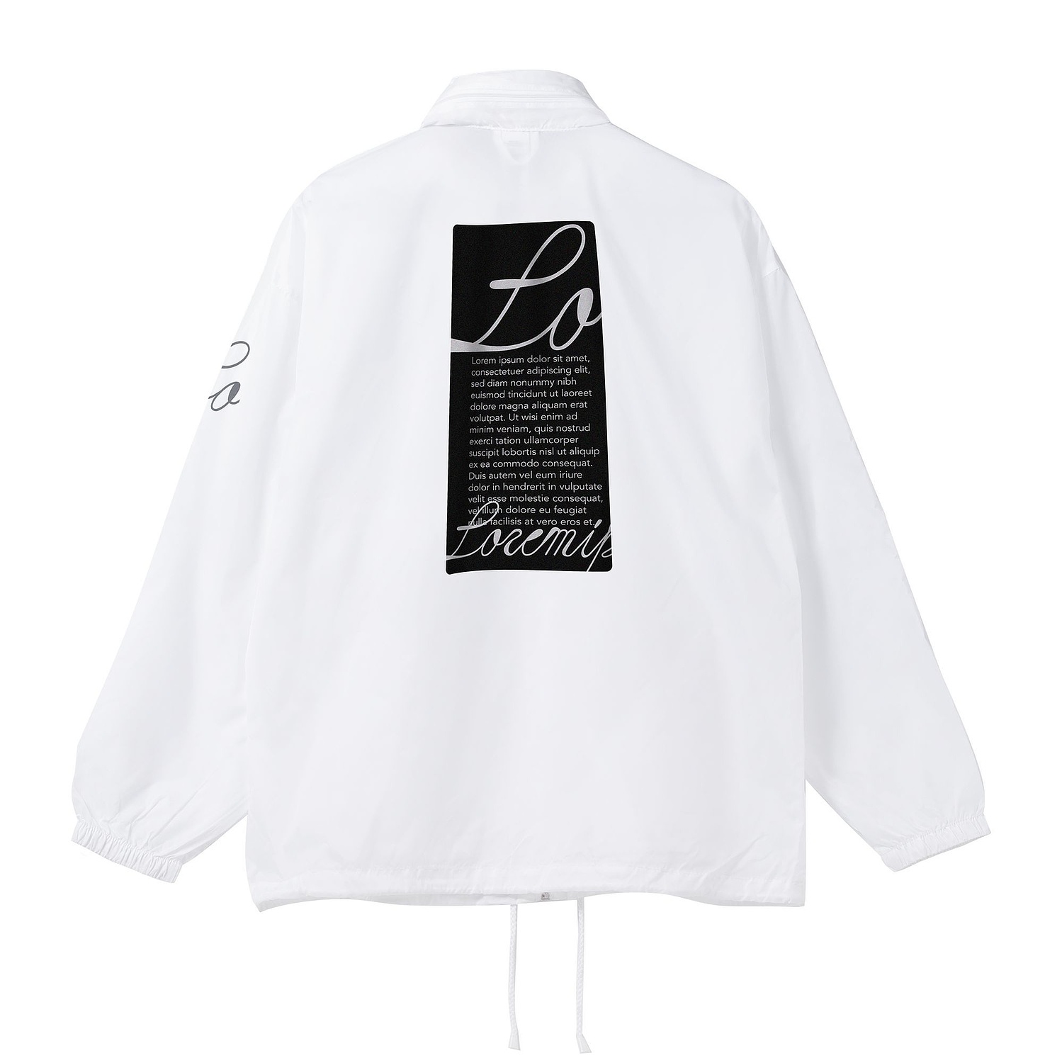 Ветровка из нейлона Surf 210, белая с логотипом