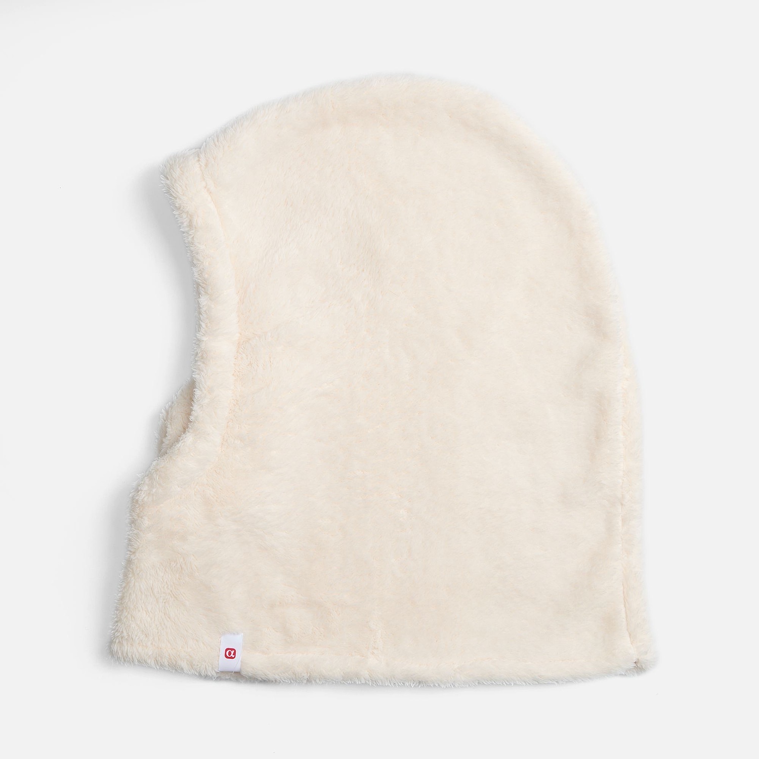 Балаклава-капюшон Flocky, молочно-белая с логотипом