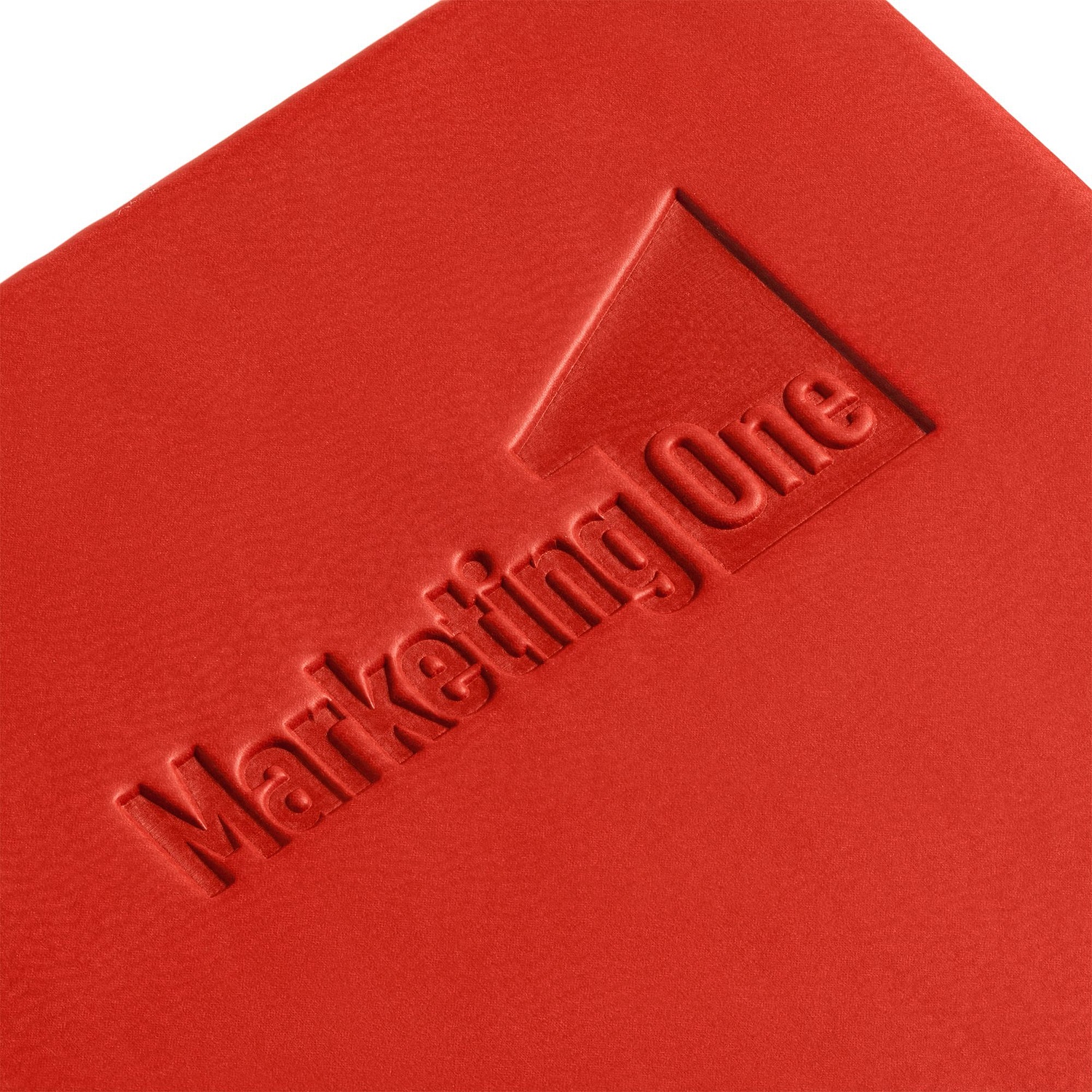 Ежедневник New Latte, недатированный, красный с логотипом