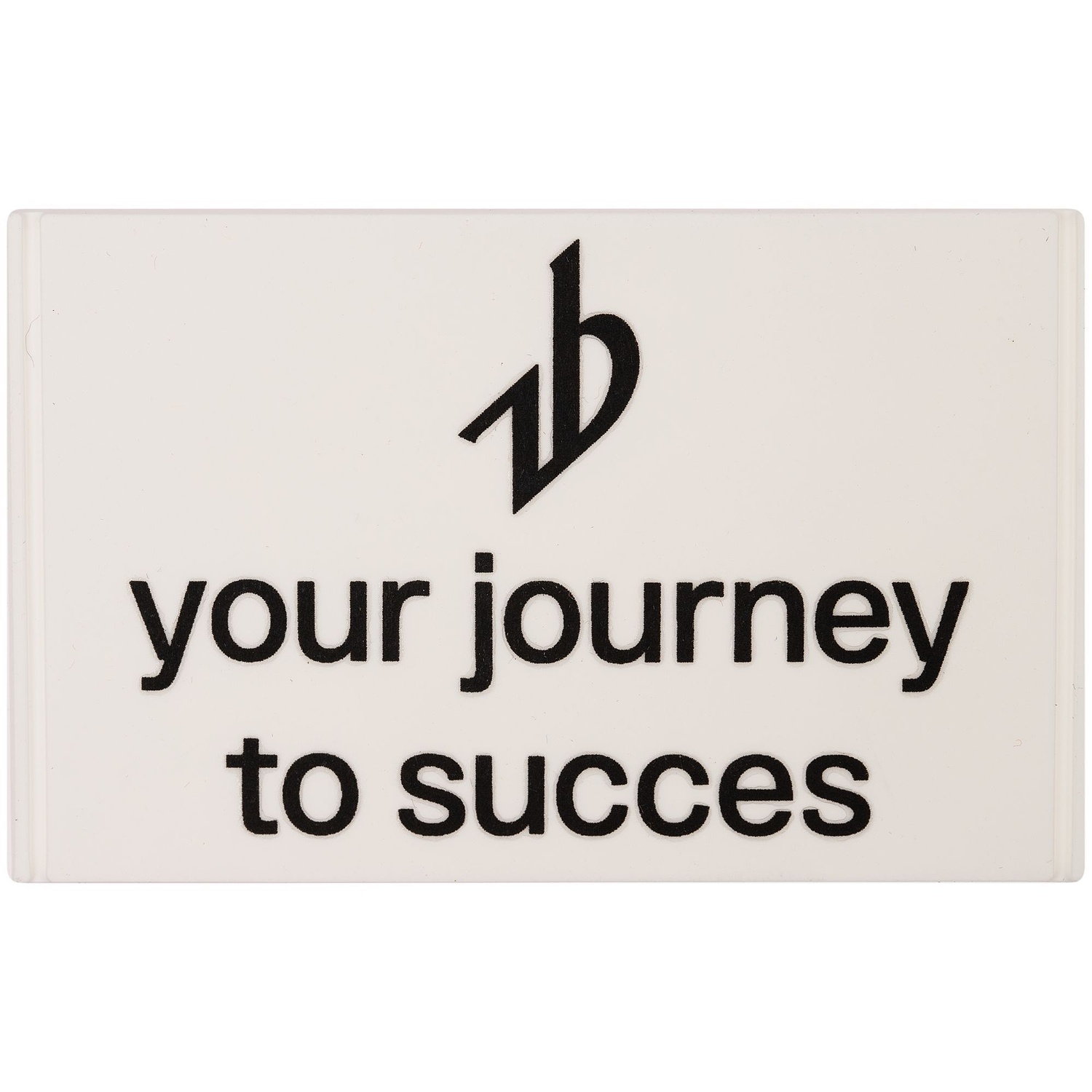 Лейбл из ПВХ Dzeta, ХL, белый с логотипом