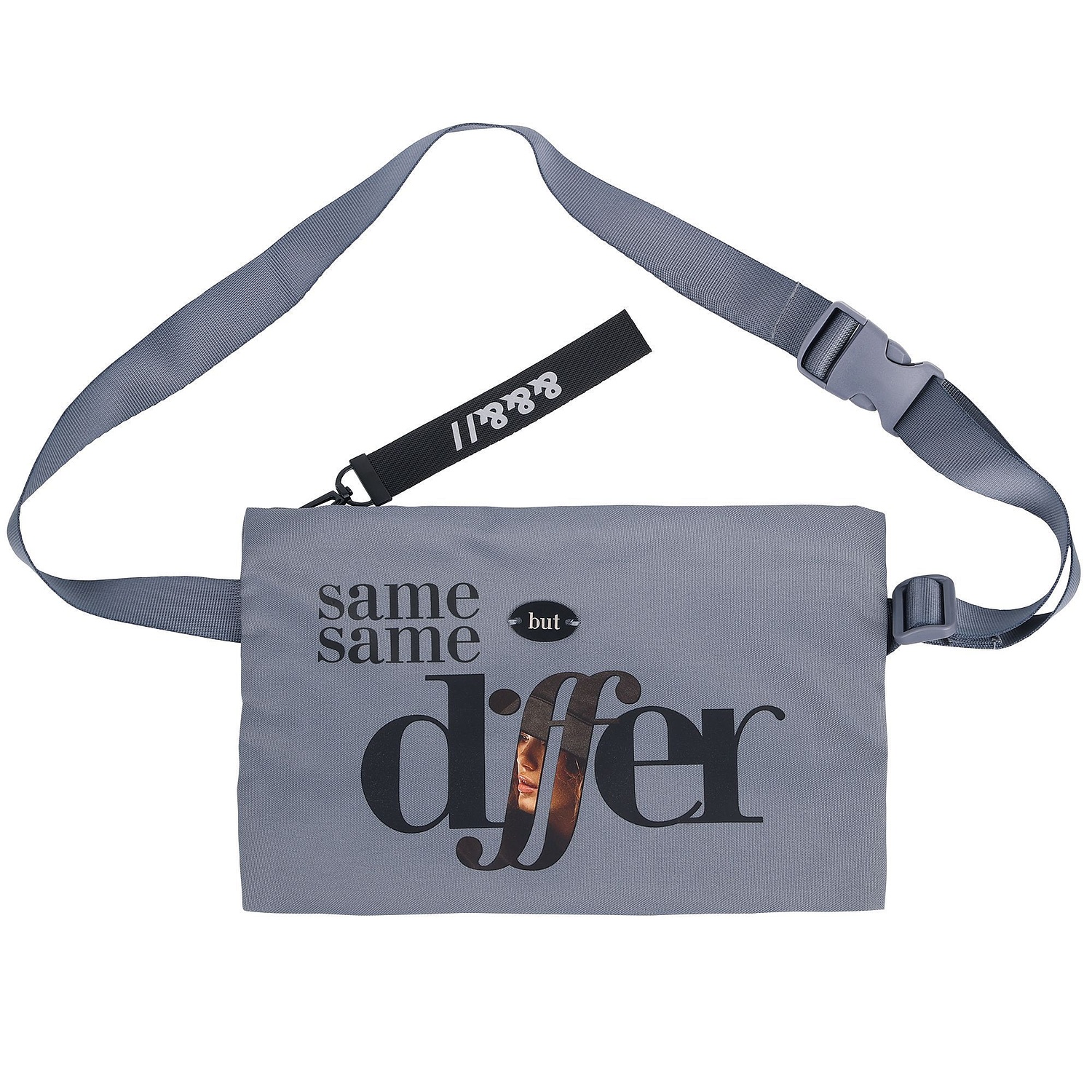 Поясная сумка W2, черная с логотипом