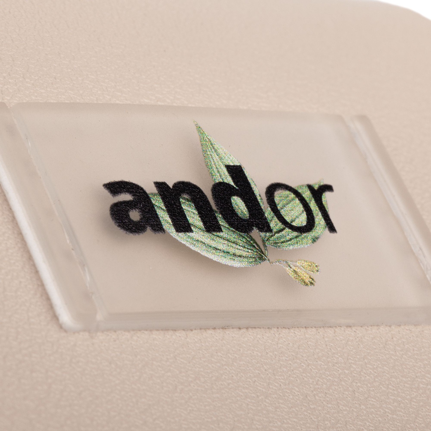 Лейбл из ПВХ Dzeta, XS, прозрачный с логотипом