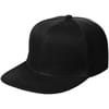Бейсболка Snapback с прямым козырьком, черная с логотипом