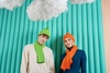Шарф Yong, оранжевый с логотипом