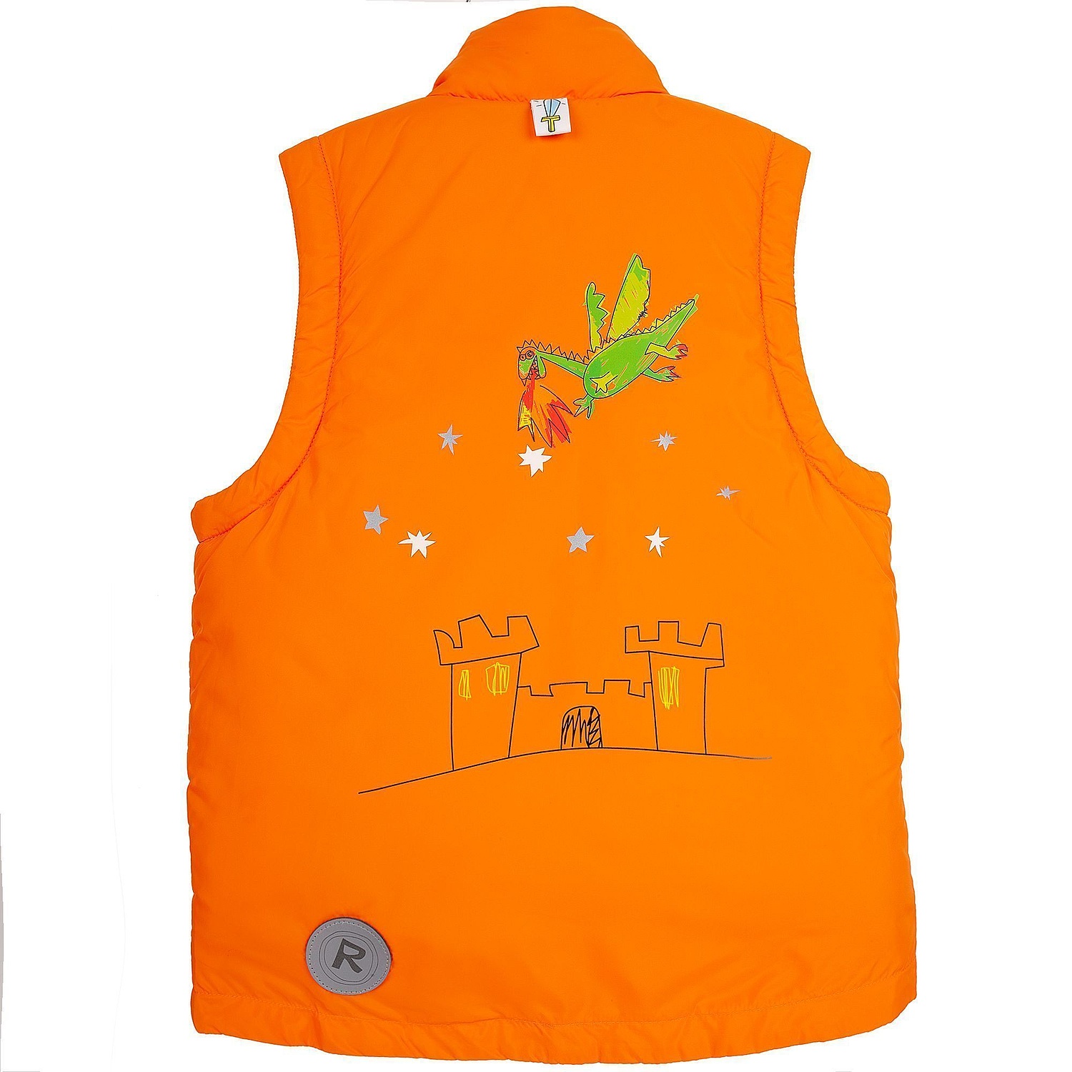 Жилет детский Kama Kids, белый с логотипом