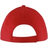 Бейсболка Solar, красная с белым с логотипом