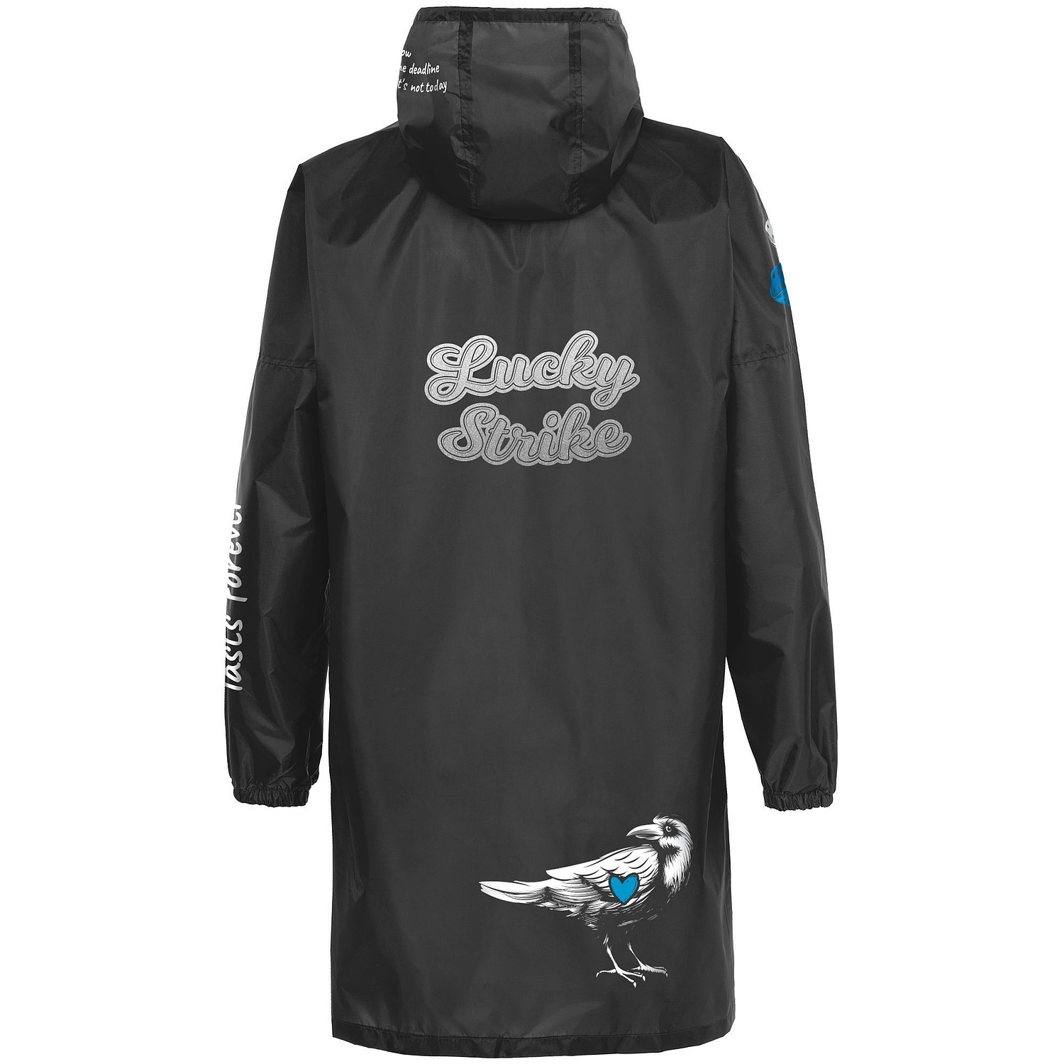 Дождевик Rainman Zip, черный с логотипом