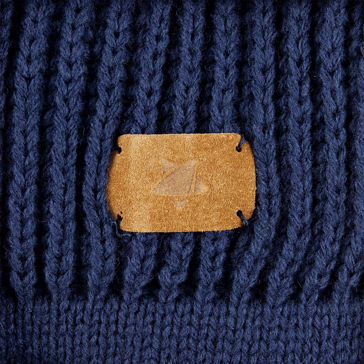 Плед Shirr, темно-синий (сапфир)