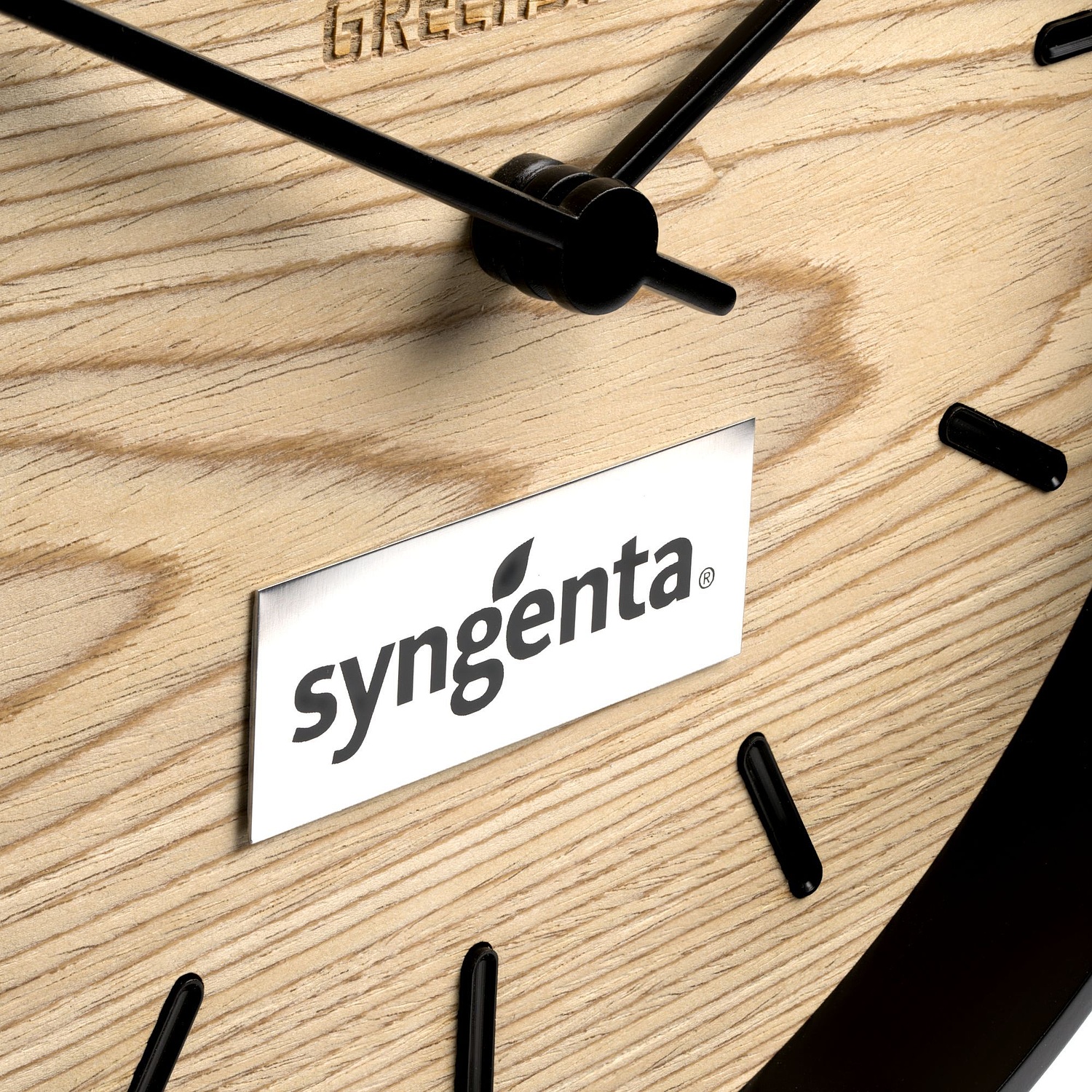 Часы настенные Kiko, дуб с логотипом