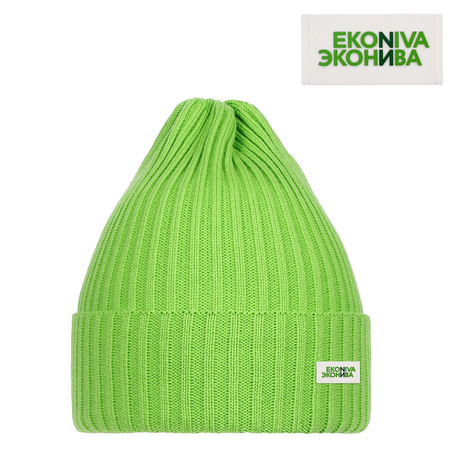 Шапка Yong, светло-зеленая (салатовая) с логотипом