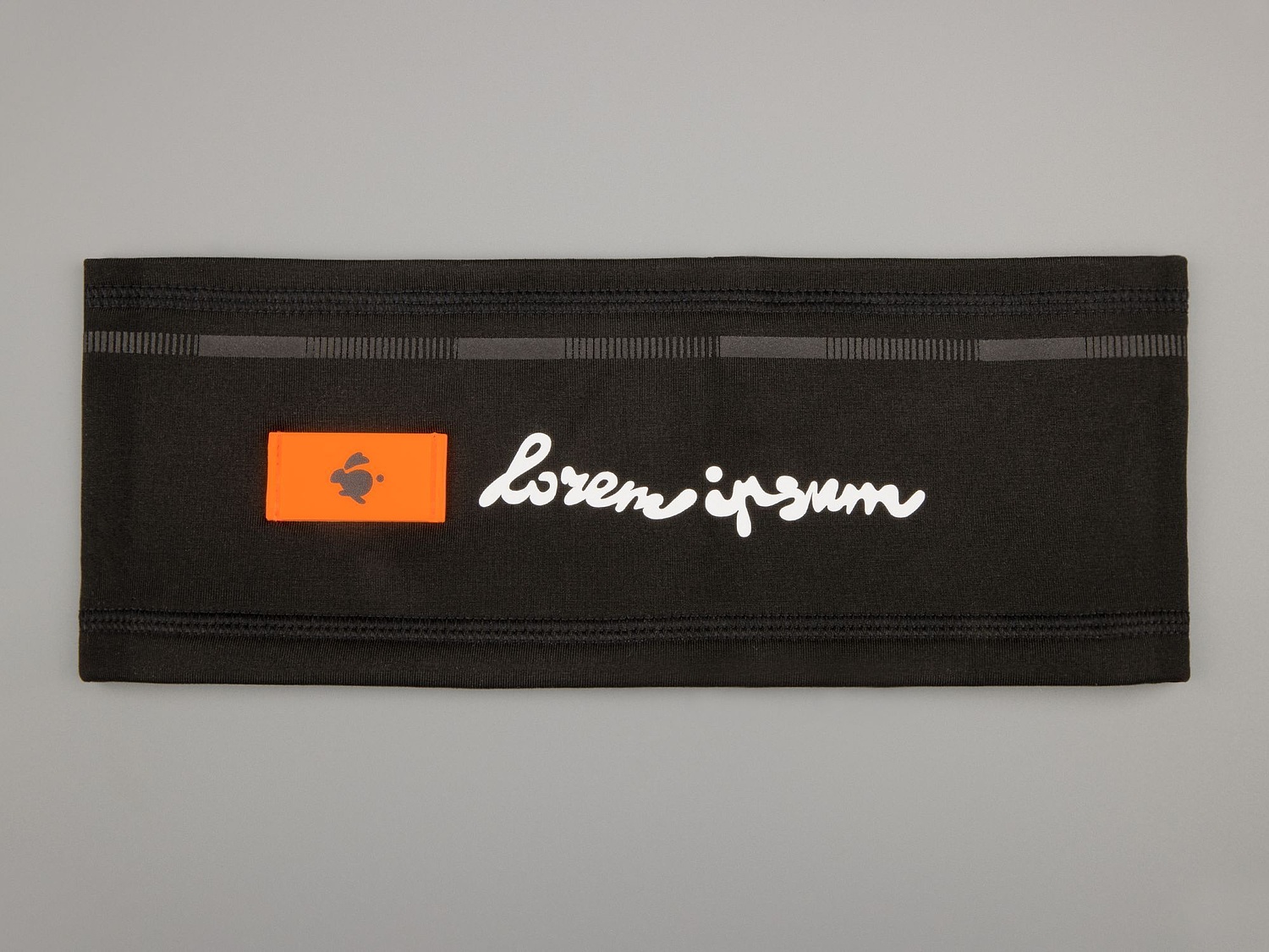 Спортивная повязка утепленная Jogge, черная с логотипом