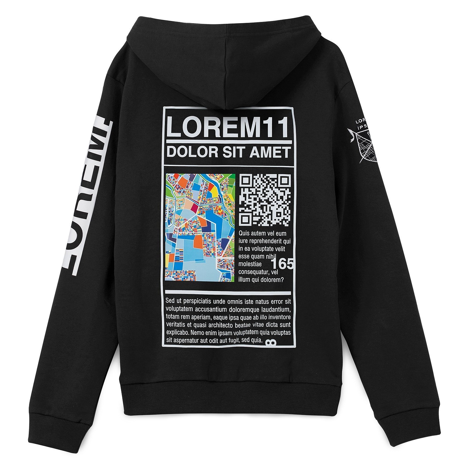 Худи Barta, темно-синее с логотипом