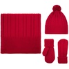 Набор Knit Beat, красный с логотипом