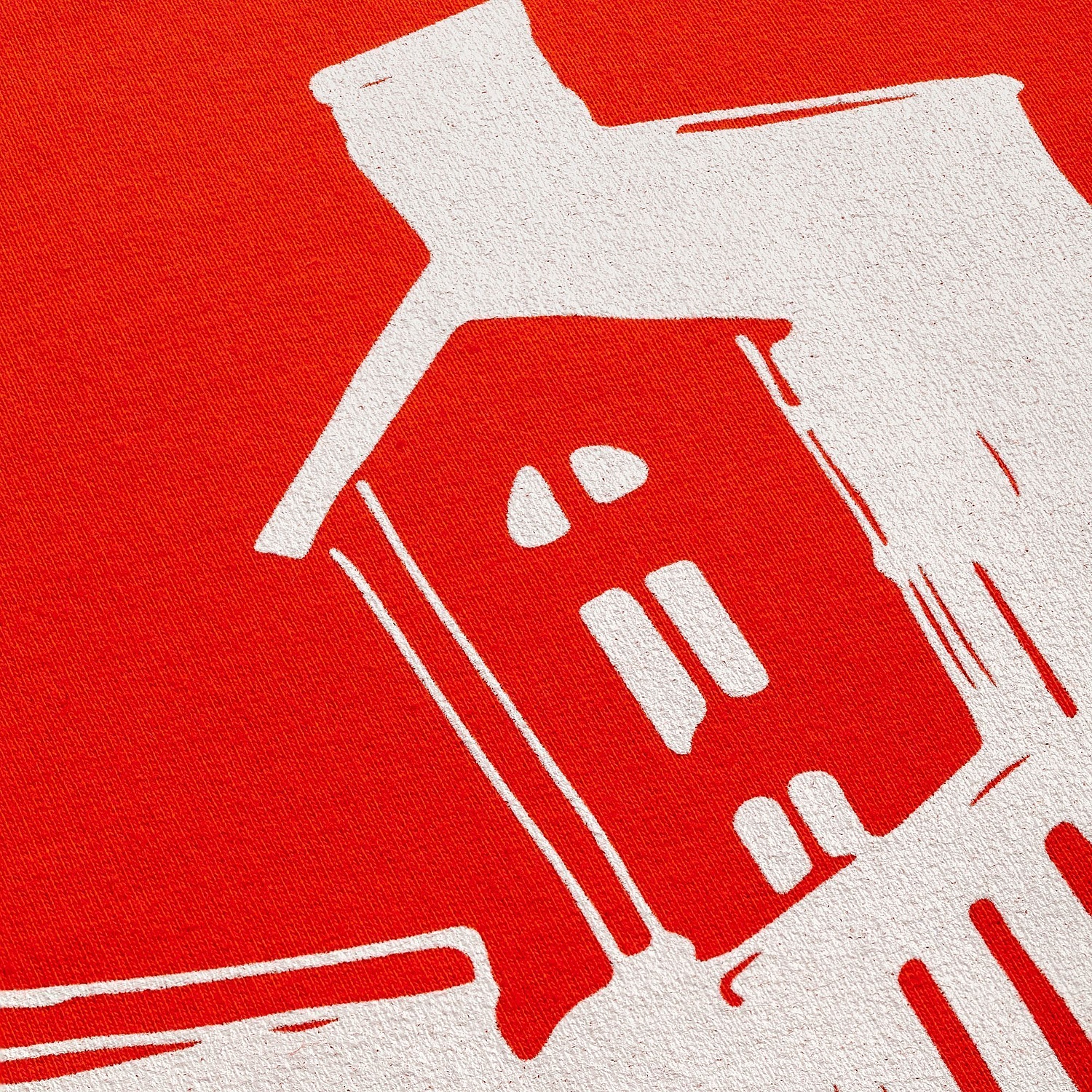 Толстовка Unit Toima, красная с логотипом