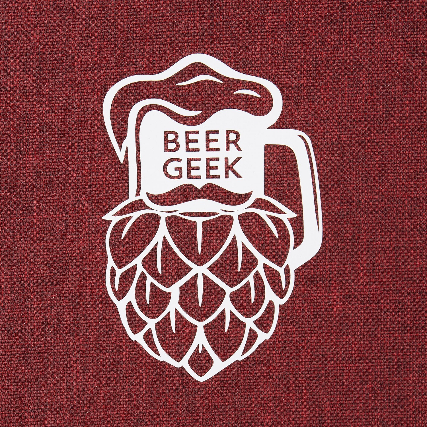 Складная термосумка Coast, бордовая с логотипом