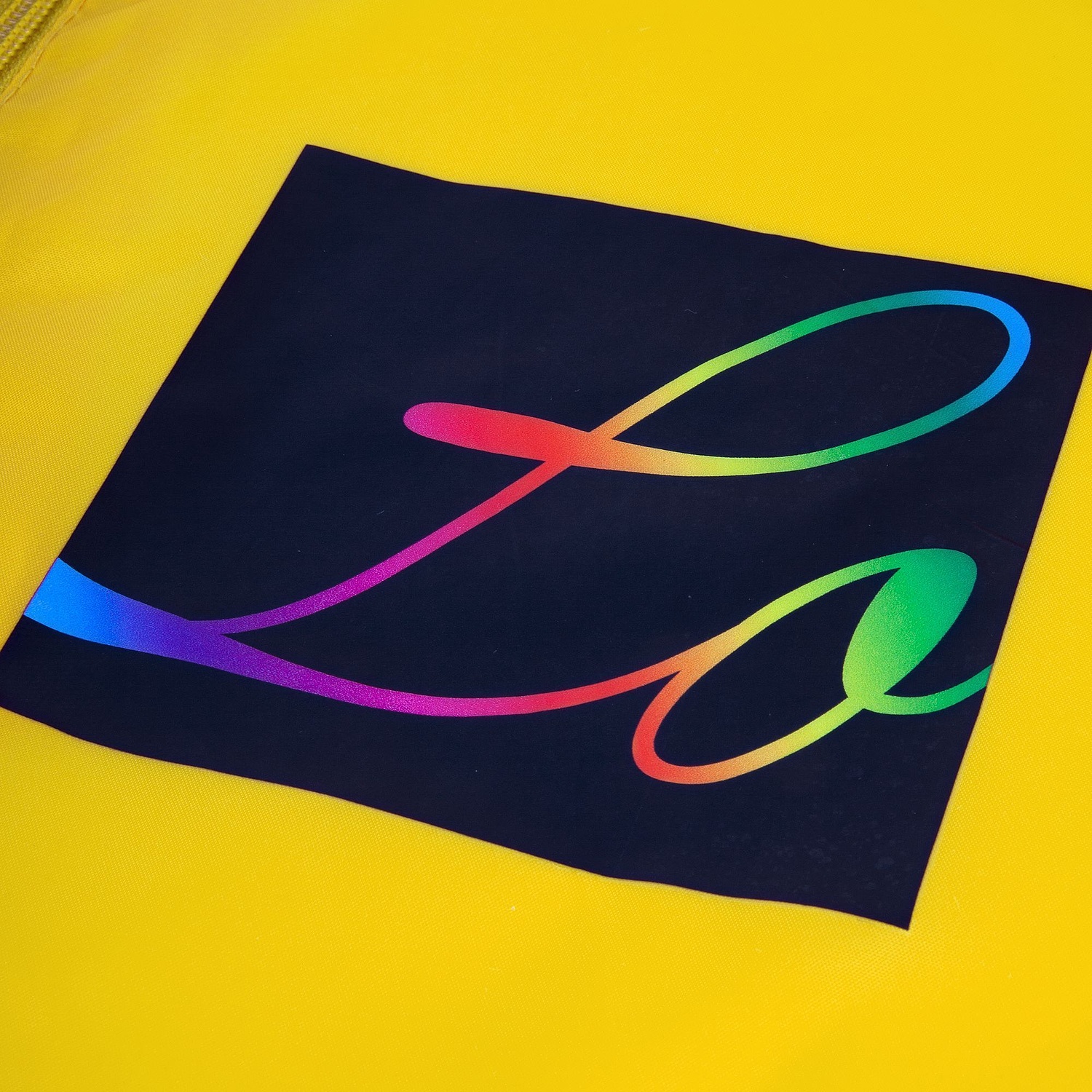 Ветровка из нейлона Surf 210, желтая с логотипом