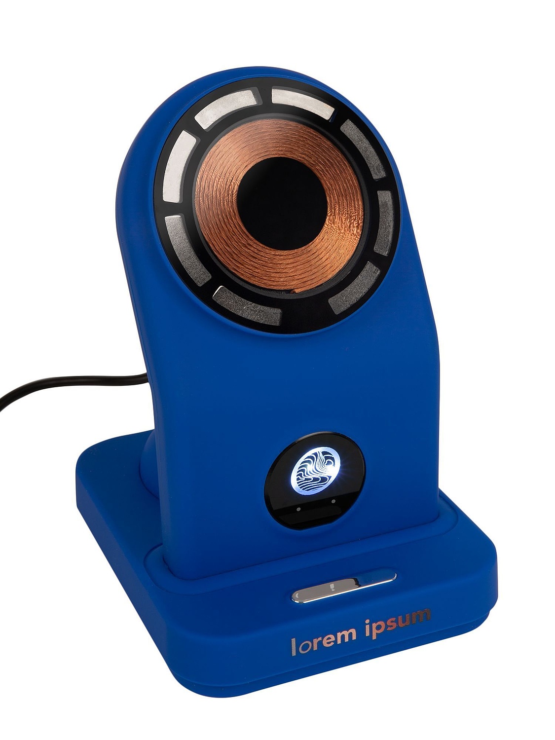 Зарядная станция с подсветкой Cooper Duo, синяя