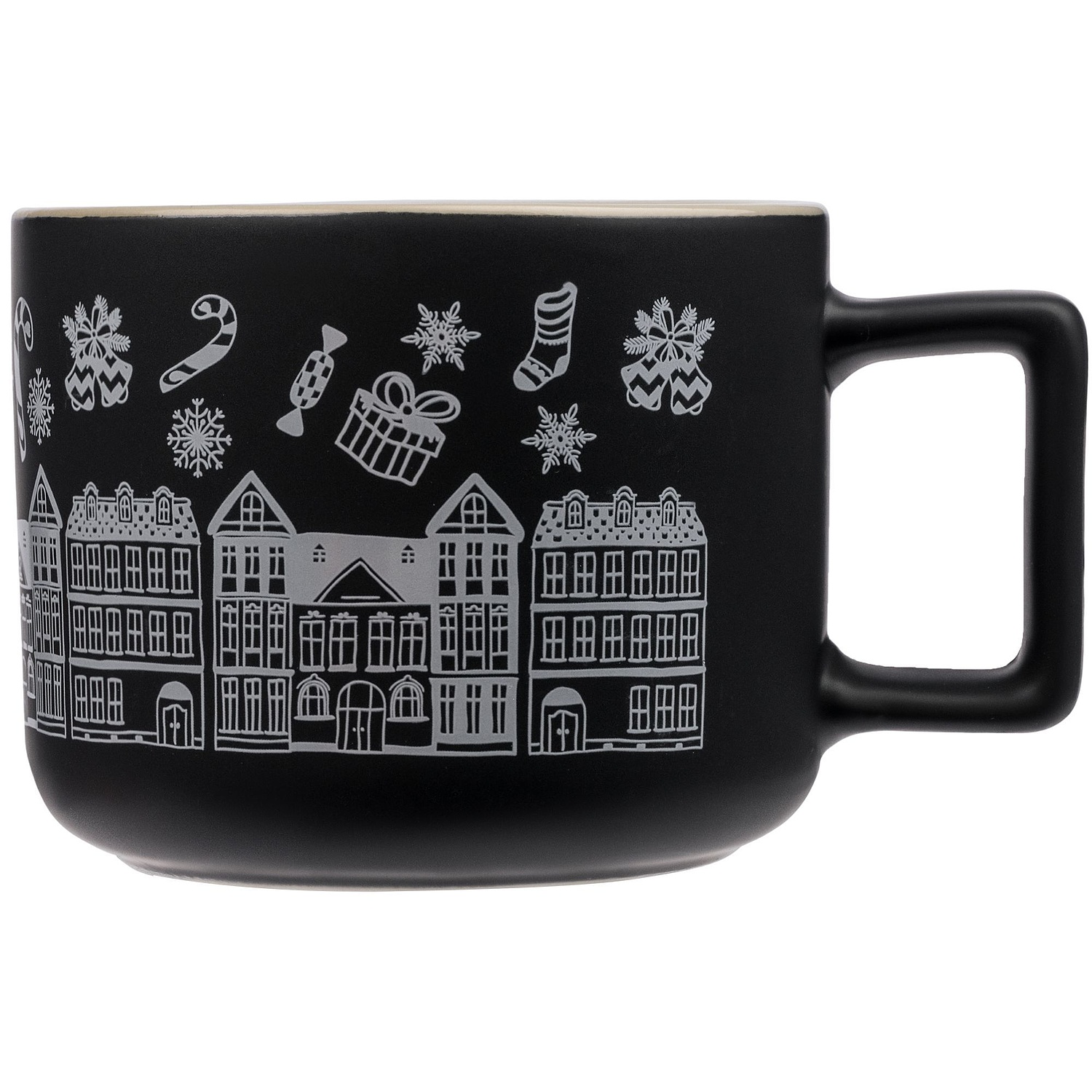 Чашка Fusion, черная с логотипом