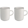 Набор из 2 кружек Contour, белый с логотипом