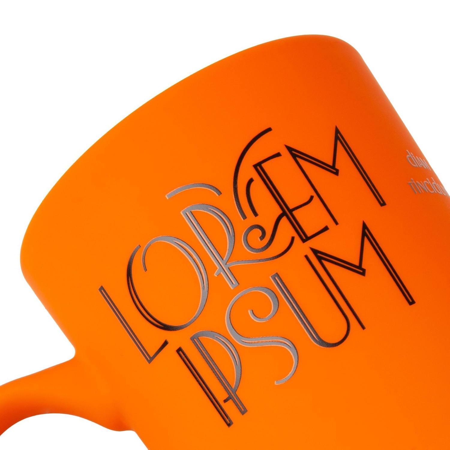 Кружка Best Noon с покрытием софт-тач, оранжевая с логотипом