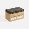 Беспроводное зарядное устройство с подогревом кружки Hot Task, белое с логотипом