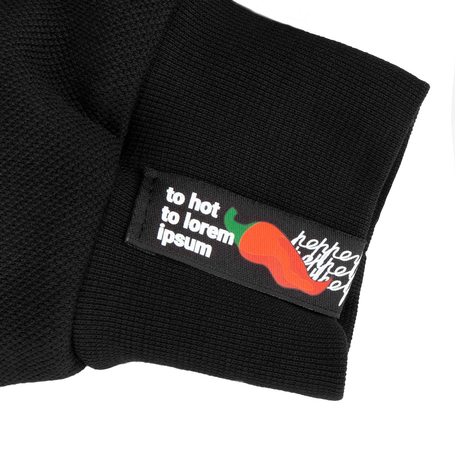 Худи унисекс Hand Some, черное с логотипом