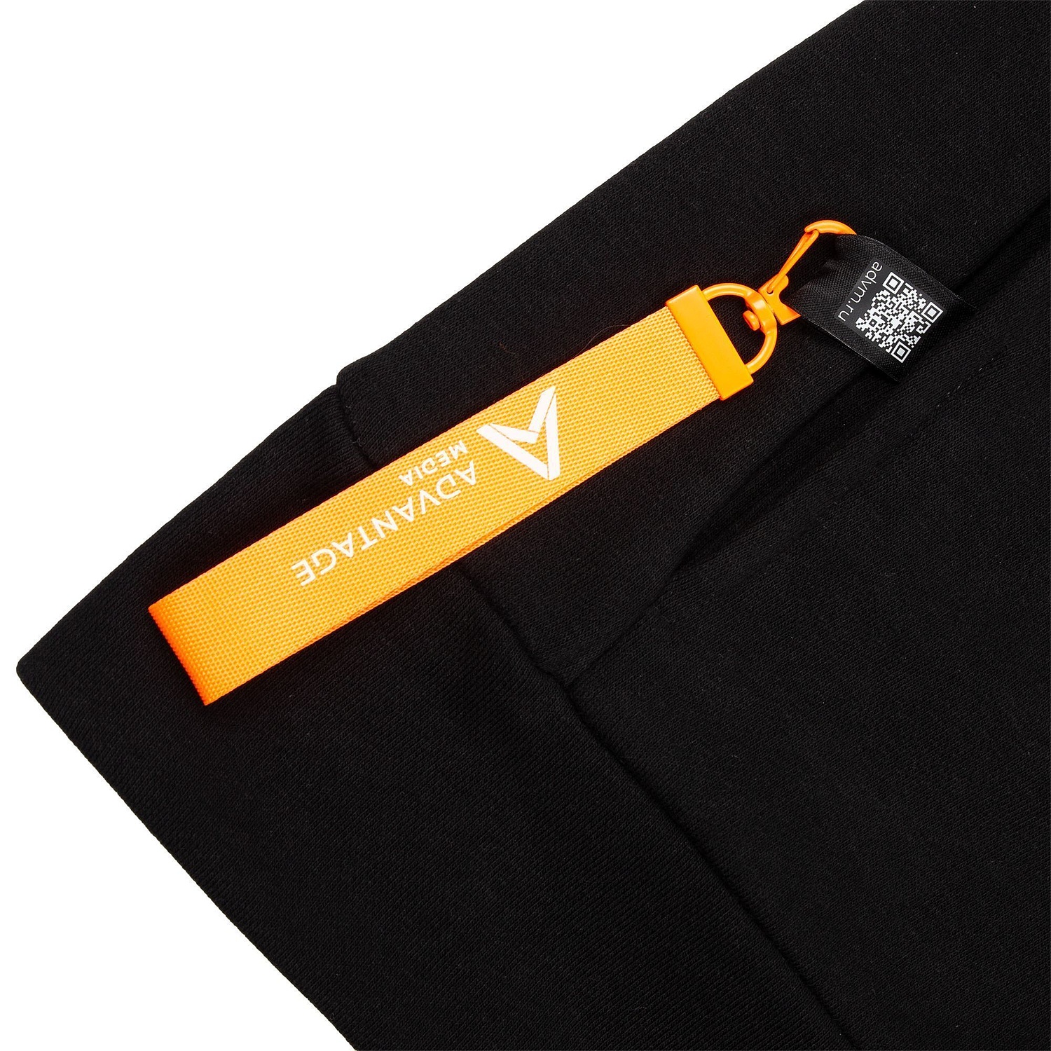 Худи унисекс H2, черное с логотипом