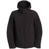 Куртка мужская Hooded Softshell черная с логотипом